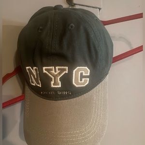 Anine Bing - Jeremy Baseball Cap NYC in Charcoal Green